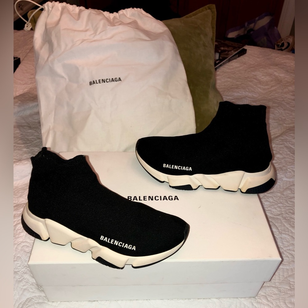Black Balenciaga Sock Sneakers, women’s size-6